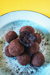 Boozy Black Velvet Truffles